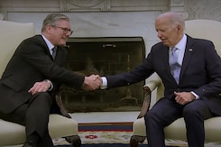 US President Meets New UK PM Starmer On Sidelines Of NATO Summit US President Meets New UK PM Starmer On Sidelines Of NATO Summit