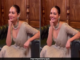 Esha Gupta In An Elegant Beige <i>Lehenga</i> Hit All The Right Festive Notes Esha Gupta In An Elegant Beige <i>Lehenga</i> Hit All The Right Festive Notes