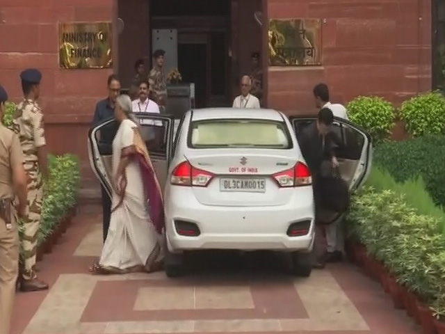 Finance Minister Nirmala Sitharaman Arrives At The Ministry Of Finance