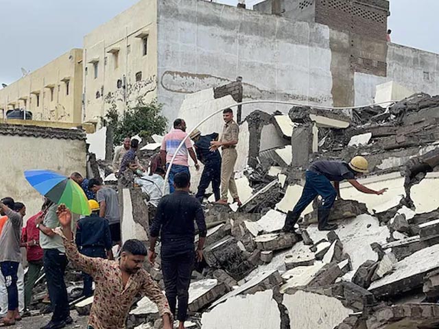 6-Storey Building Collapses In Gujarat; 15 Injured, Many Feared Trapped