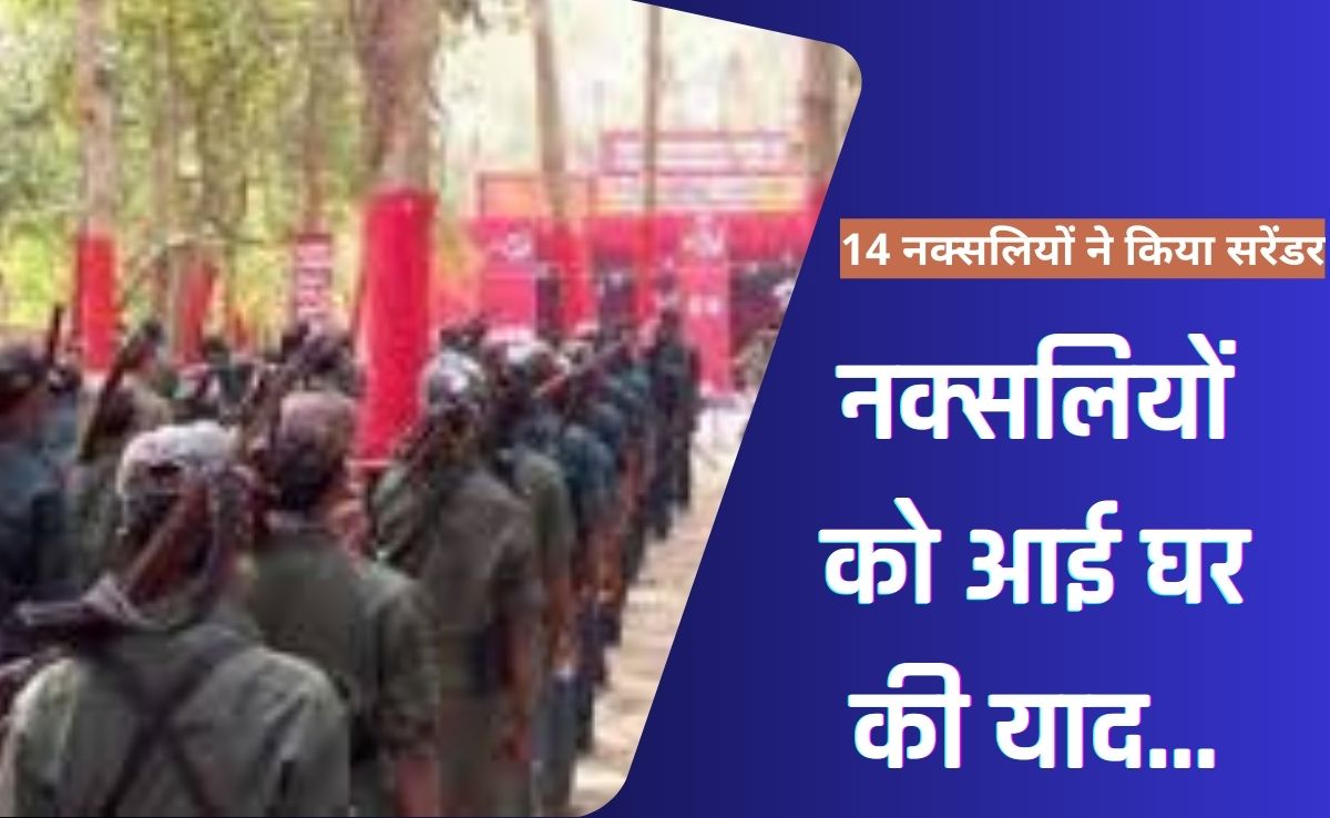 Anti Naxal Operation: नक्सल विरोधी अभियान में बड़ी सफलता, बीजापुर में 14 नक्सलियों ने किया सरेंडर