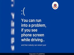 "Nobody Can Restart You": Delhi Police Educate Commuters Amid Microsoft Outage "Nobody Can Restart You": Delhi Police Educate Commuters Amid Microsoft Outage