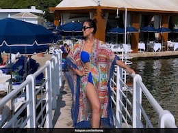Huma Qureshi In A Blue Swim Set Wore The Most Chic "Colour Of The Mediterranean" On Her French Vacation Huma Qureshi In A Blue Swim Set Wore The Most Chic "Colour Of The Mediterranean" On Her French Vacation