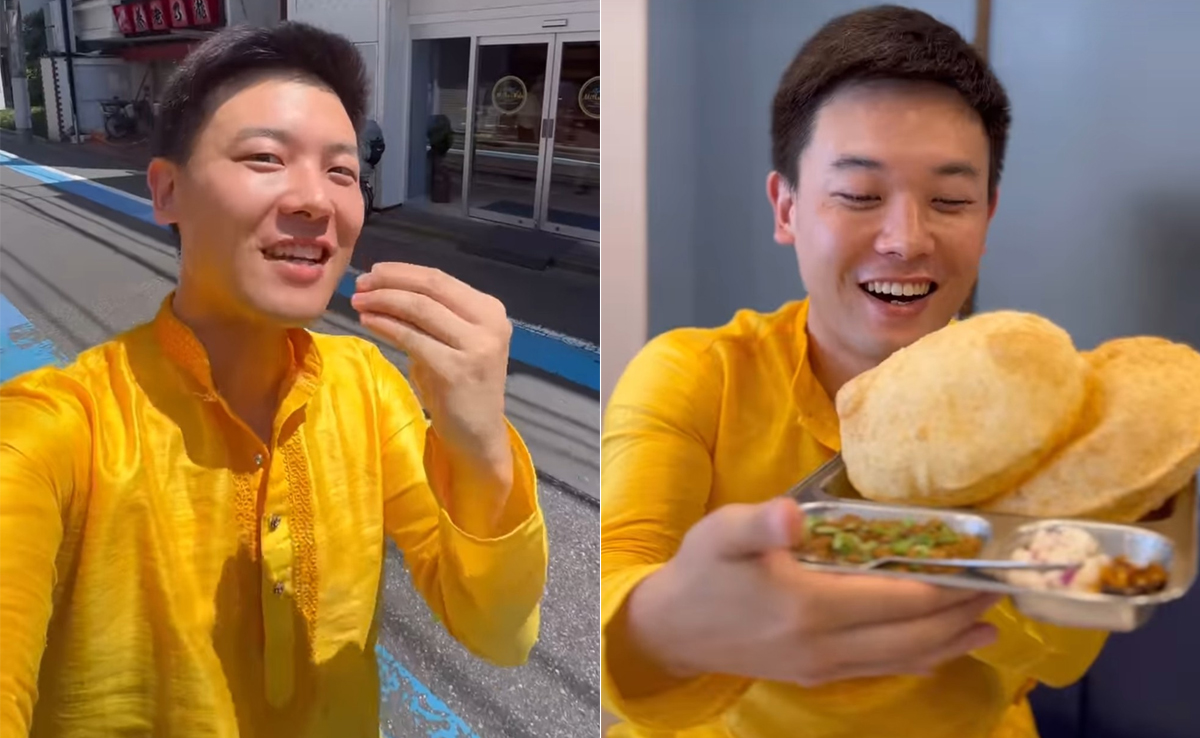 Watch: Japanese Vlogger Tries Indian Food In Tokyo, His Reactions Are Viral