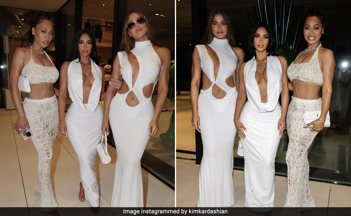 Kim And Khloe Kardashian's Bold White Party Dresses Turned The Hamptons Into The Ultimate Party Capital