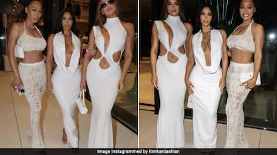 kim kardashian engagement party dress Kim Kardashian Wears Bridal White at the 2025 Oscars After-Party