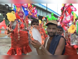 Pics: With 'Holy Water', Kanwariyas' Colourful Yatra From Haridwar