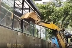 Mumbai BMW Hit And Run: Bulldozer Action On Illegal Portion Of Bar Where Accused Spent Hours Mumbai BMW Hit And Run: Bulldozer Action On Illegal Portion Of Bar Where Accused Spent Hours