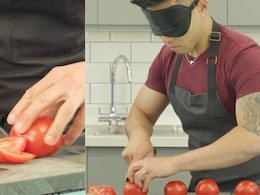 Canadian Chef Sets Record For Cutting Most Tomatoes Blindfolded In A Minute