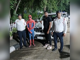 Spiderman Arrested Again In Delhi. This Time For Riding On Scorpio's Bonnet