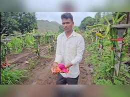 बारावी पास युवा शेतकऱ्याने कमाल केली, कोरडवाहू जमिनीत ड्रॅगन फ्रुटची शेती फुलवली
