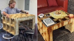 Viral Video Of Man Crafting Waffle-Shaped Table Leaves The Internet In Awe