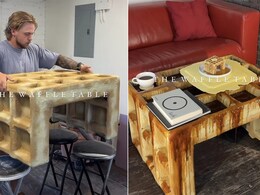 Viral Video Of Man Crafting Waffle-Shaped Table Leaves The Internet In Awe