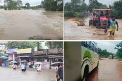 एमपी-छत्तीसगढ़ में बारिश का कहर सड़के बनी तालाब, घरों में कैद लोग