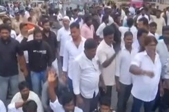 Party Workers Protest Murder Of Tamil Nadu BSP President Armstrong Party Workers Protest Murder Of Tamil Nadu BSP President Armstrong