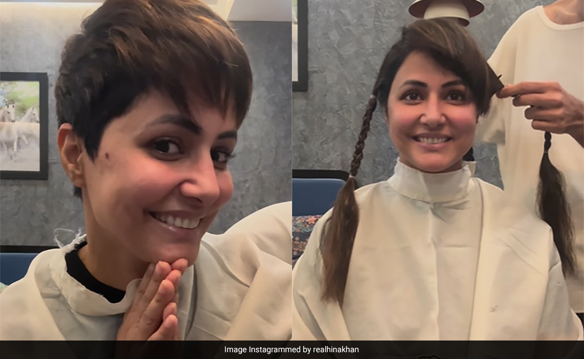 Hina Khan's "Real Crown" Is Her Strength And Courage As She Cuts Off Her Long Locks Amidst Breast Cancer Battle