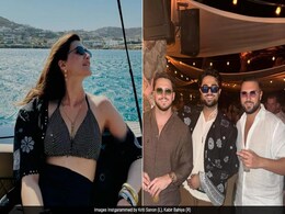 Pics: The Internet Spots Kriti Sanon And Rumoured Boyfriend Kabir Bahia Wearing The Same Shrug On Greek Holiday Pics: The Internet Spots Kriti Sanon And Rumoured Boyfriend Kabir Bahia Wearing The Same Shrug On Greek Holiday