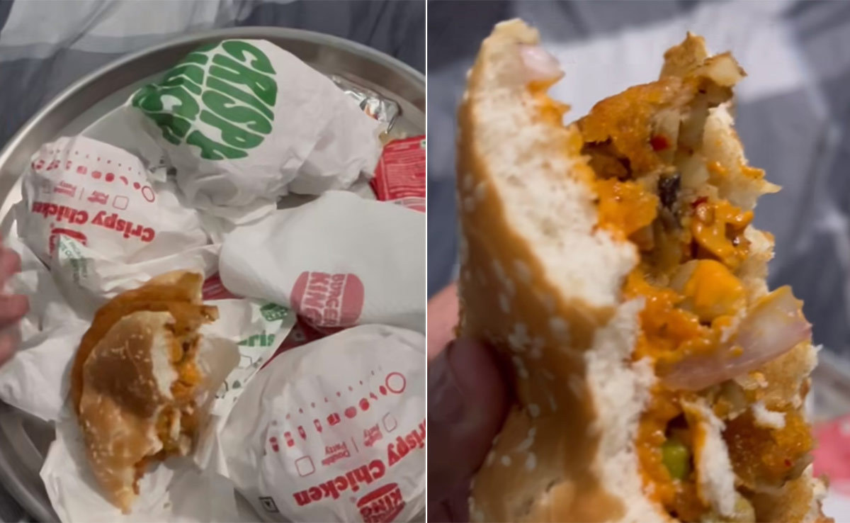 Viral Video: Vlogger Finds Dead Insect Inside Burger Patty, Burger King Responds