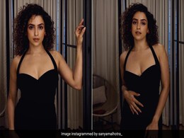 Sanya Malhotra In A Classic Black Halter Gown Sets Friday Night Fashion Goals Pretty Darn High Sanya Malhotra In A Classic Black Halter Gown Sets Friday Night Fashion Goals Pretty Darn High