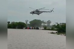 IAF Chopper Rescues 3 As Heavy Rains Lash Devbhumi Dwarka In Gujarat IAF Chopper Rescues 3 As Heavy Rains Lash Devbhumi Dwarka In Gujarat