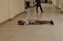 Land "Taken By Mafia", Farmer Rolls On Floor With Folded Hands Land "Taken By Mafia", Farmer Rolls On Floor With Folded Hands