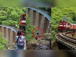 VIDEO: ट्रेन आती देख गहरी खाई में पति-पत्नी ने लगाई छलांग, गोरमघाट रेलवे ब्रिज पर ले रहे थे सेल्फी VIDEO: ट्रेन आती देख गहरी खाई में पति-पत्नी ने लगाई छलांग, गोरमघाट रेलवे ब्रिज पर ले रहे थे सेल्फी