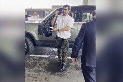 Ex-India Captain MS Dhoni Spotted At Airport Ex-India Captain MS Dhoni Spotted At Airport