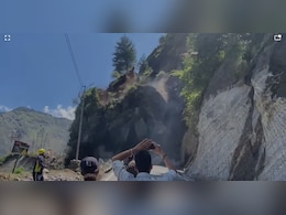 Video: Huge Landslide On Badrinath National Highway, People Run To Safety