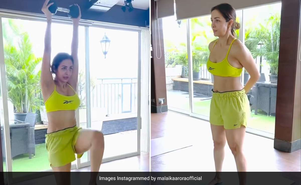 Just "Work Those Abs Baby" With Malaika Arora's Weighted Exercises