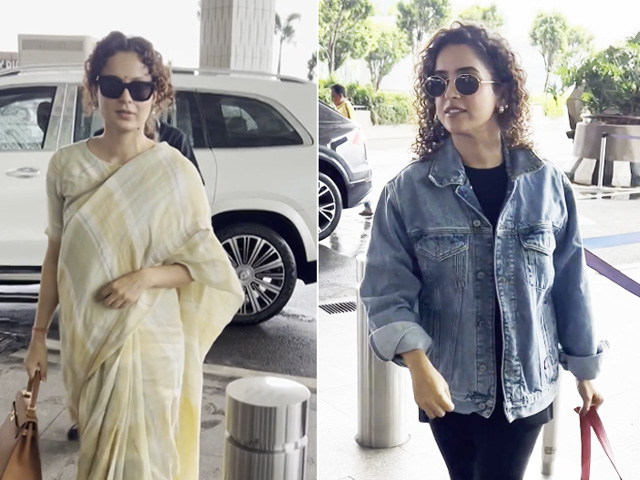 Blockbuster Airport Spotting: Kangana Ranaut, Sanya Malhotra And Others