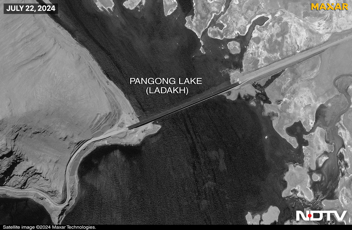 Heavy Military Fortifications Near China's Now-Complete Pangong Lake Bridge