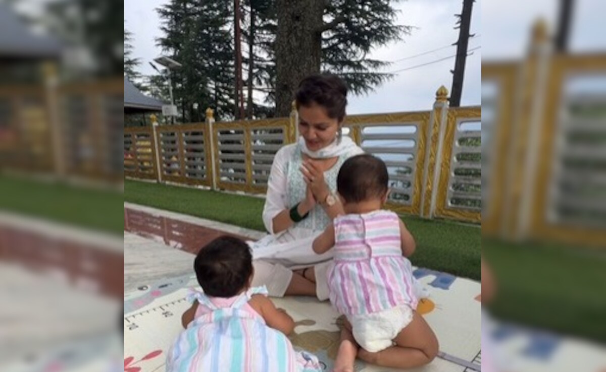 Rubina Dilaik Shares Unseen Glimpses Of Her Twin Daughters: "Life-Transforming 8 Months Of Our Life"