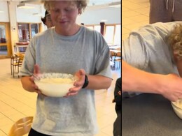 Watch: Man Sets Guinness World Record For Most Porridge/Oatmeal Eaten In One Minute