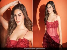 Amyra Dastur's Dress Was Made Of Scarlets And Starlets Amyra Dastur's Dress Was Made Of Scarlets And Starlets