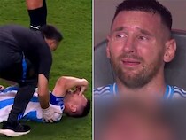 Video: Heartbroken Lionel Messi Inconsolable As Injury Forces Him Out Of Copa America Final
