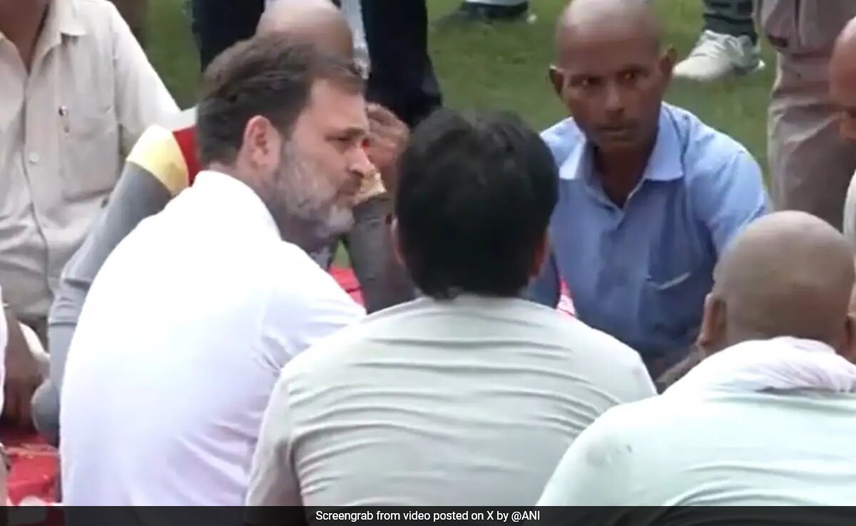 "He Said He'll Help": Rahul Gandhi Meets Hathras Stampede Victims' Families