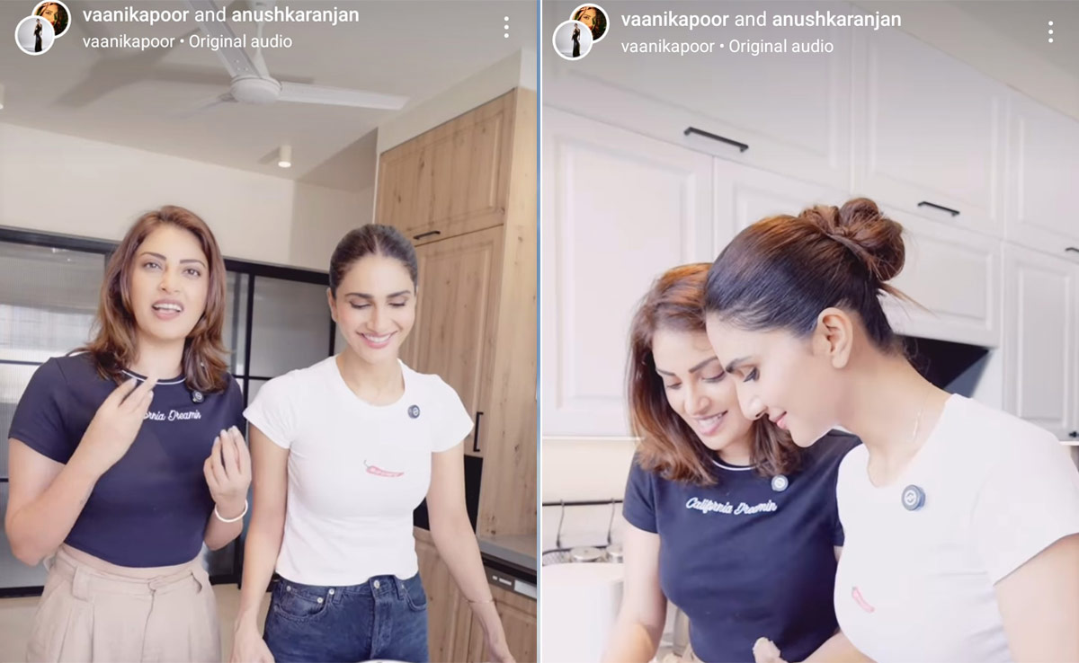 Vaani Kapoor And Anushka Ranjan Make "Healthy" Samosas With Almond Flour - Watch Video