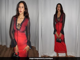 Sonam Bajwa Sets Hearts On Fire In Her Black And Red Ombre Maxi Dress Sonam Bajwa Sets Hearts On Fire In Her Black And Red Ombre Maxi Dress