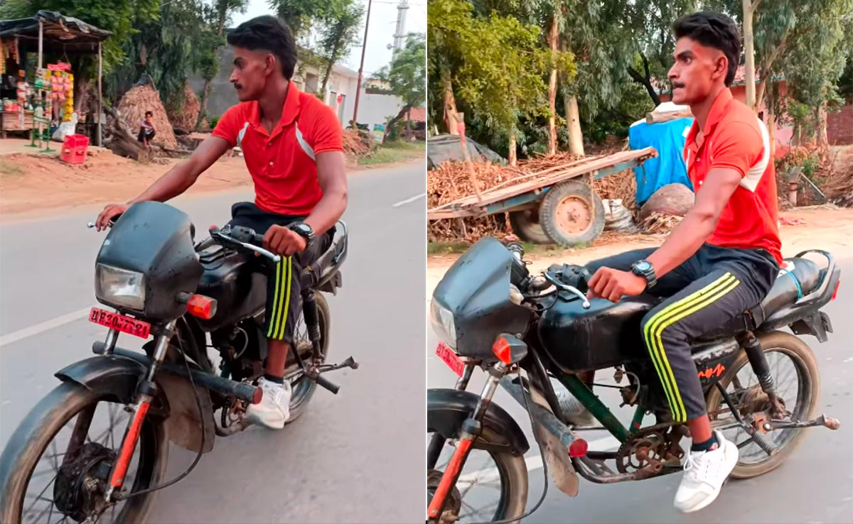 भन्नाट देसी जुगाड! पेट्रोल शिवाय धावणारी बाईक