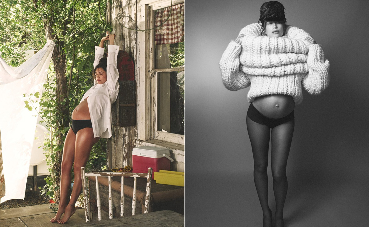 Hailey Bieber And Her Baby Bump Were Styled To The Hilt For The Cover Of W Magazine