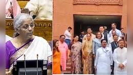 Budget 2024 : "महाराष्ट्रावर अन्याय केला", महाविकास आघाडीच्या खासदारांचं संसदेबाहेर आंदोलन