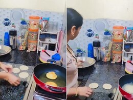 बिना बेलन के पूरी बेलने के लिए महिला ने किया गजब जुगाड़, इस निंजा टेक्निक से मिनटों में निपट जाएगा काम, वायरल Video