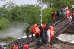 Heavy Rain Disrupts Train Services In Gujarat's Porbandar
