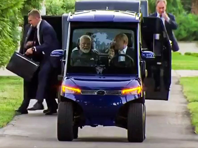 PM Modi Hugs Putin On Russia Visit, Tea Meet At His Home, Golf Cart Ride