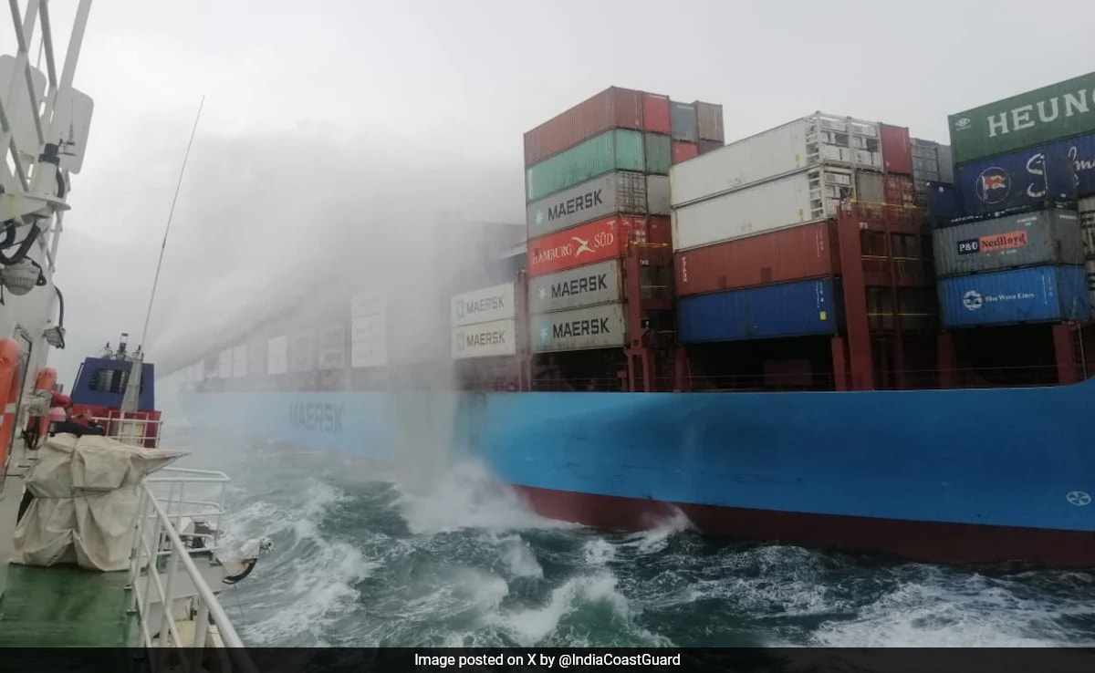 12 Hours On, 3 Ships Douse Fire On Merchant Vessel Near Karnataka Coast