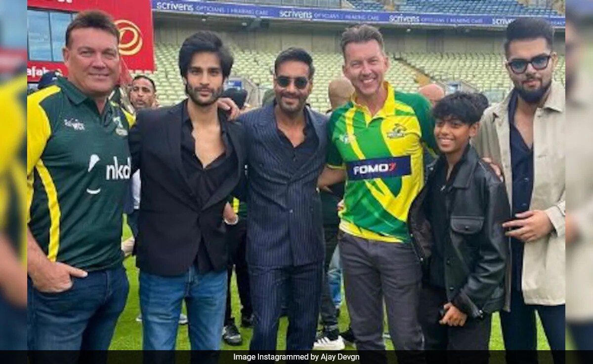 Ajay Devgn's "Legendary Time" With Bret Lee And Jacques Kallis In London. See Viral Post