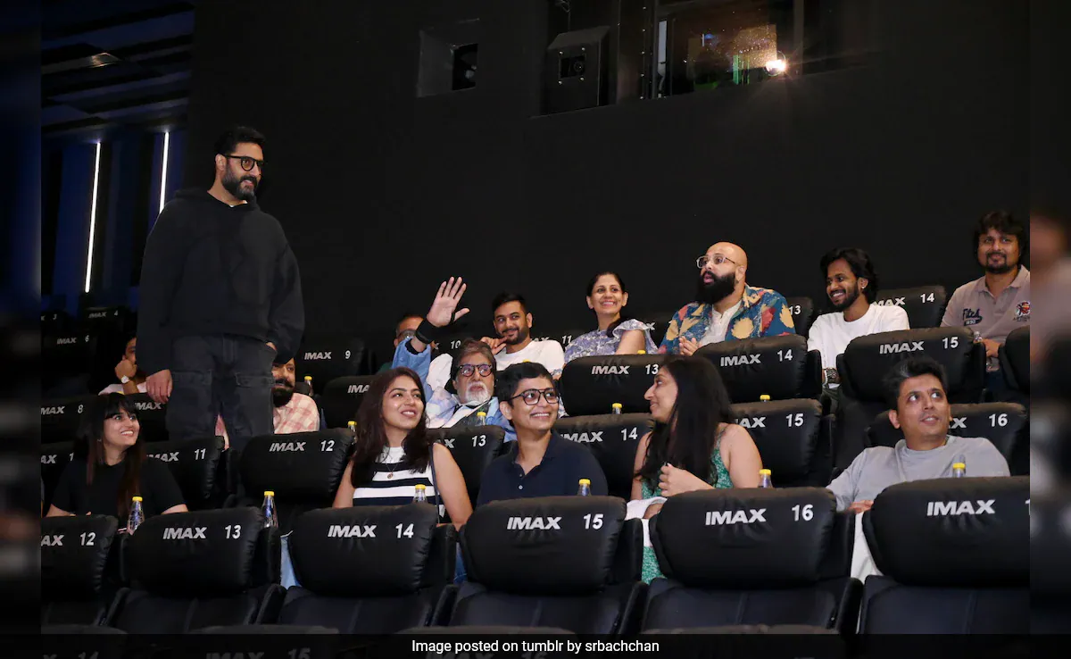 ICYMI: Amitabh Bachchan Watched <i>Kalki 2898 AD</i> With The Usual Suspect - Son Abhishek