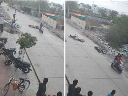 बाइक पर सवार 6 बच्चों का हुआ एक्सीडेंट, खतरनाक CCTV वीडियो आया सामने