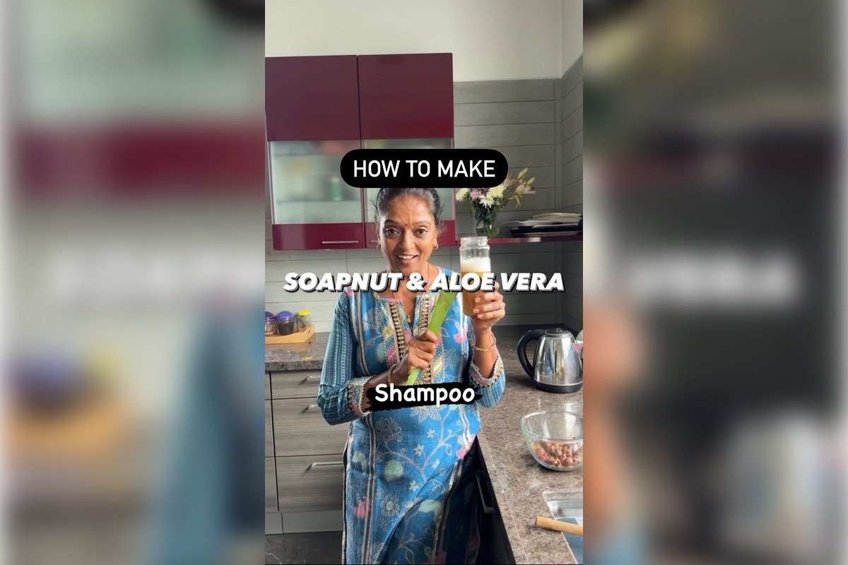 DIY Aloe-Reetha Infused Homemade Shampoo Recipe by Aruna Mucherla