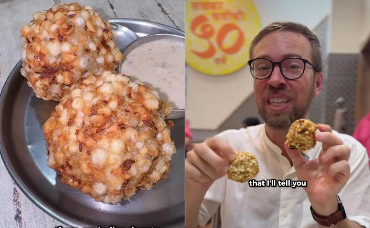 Viral Video: Vlogger Calls Sabudana Vada "Indian Donut", Desis React